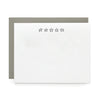 Five Stars, Letterpress Note cards | Set of 8
