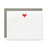 Heart, Letterpress Note cards | Set of 8