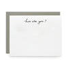 How are you, Letterpress Note cards | Set of 8