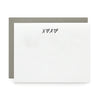XOXO, Letterpress Note cards | Set of 8