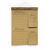 Menu Calendar Notepad - Black