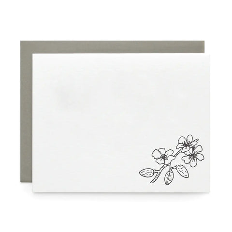 Almond Blossom, Letterpress Note cards | Set of 8