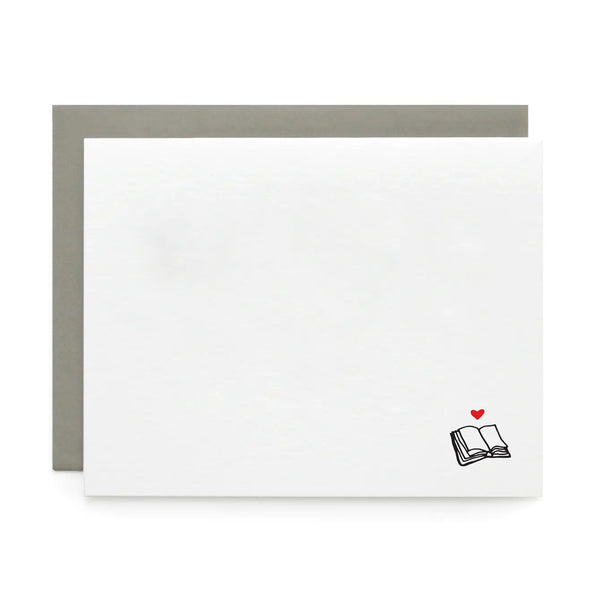 Book Love, Letterpress Note cards | Set of 8