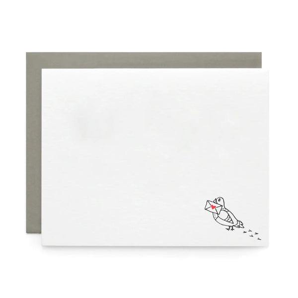 Carrier Pigeon Love, Letterpress Note cards | Set of 8