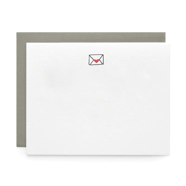 Envelope Love, Letterpress Note cards | Set of 8