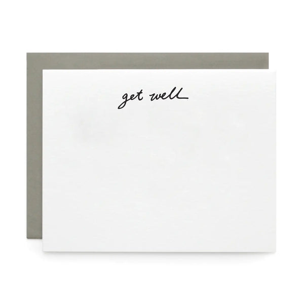 Get Well, Letterpress Note cards | Set of 8