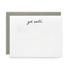 Get Well, Letterpress Note cards | Set of 8