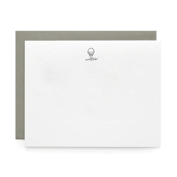 Golf love, Letterpress Note cards | Set of 8