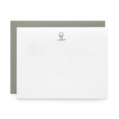 Golf love, Letterpress Note cards | Set of 8