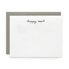 Happy Mail, Letterpress Note cards | Set of 8