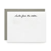 Hello from the Cabin, Letterpress Note cards | Set of 8