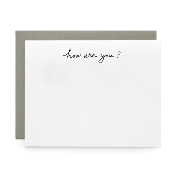 How are you, Letterpress Note cards | Set of 8