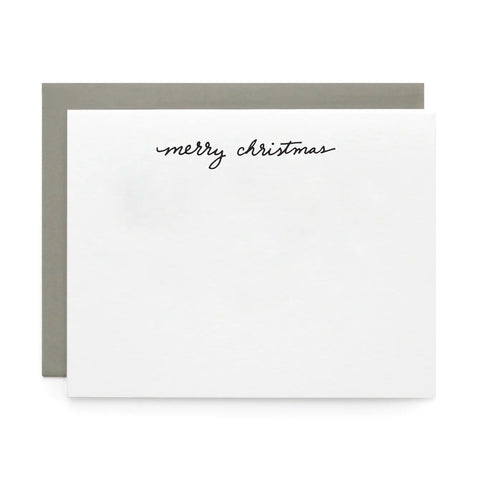 Merry Christmas, Letterpress Note cards | Set of 8