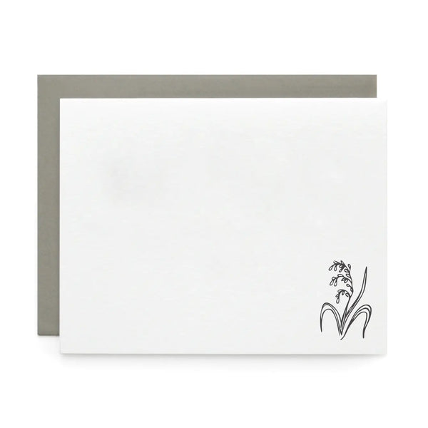 Rice plant, Letterpress Note cards | Set of 8