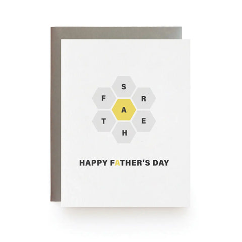Spelling Bee Father's Day Card