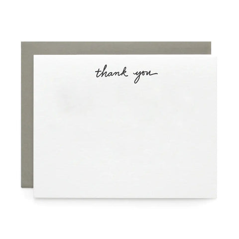 Thank You, Letterpress Note cards | Set of 8