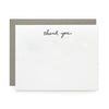 Thank You, Letterpress Note cards | Set of 8