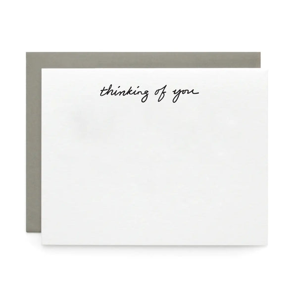 Thinking of You, Letterpress Note cards | Set of 8