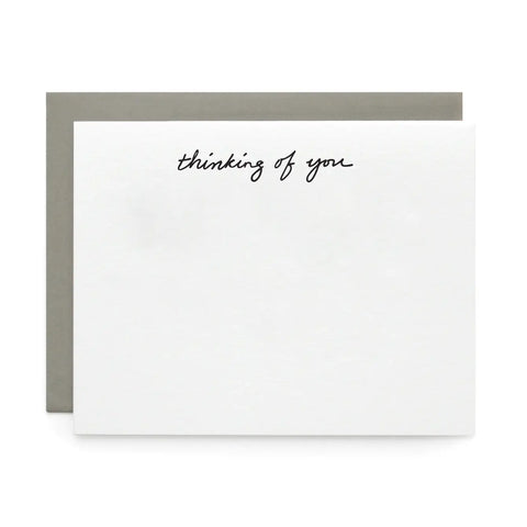 Thinking of You, Letterpress Note cards | Set of 8