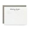 Thinking of You, Letterpress Note cards | Set of 8