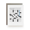 Crossword Birthday Card